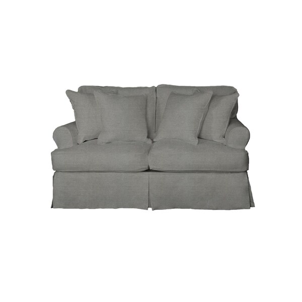 Sunset Trading Horizon Slipcovered Loveseat Peyton Slate SU-117610-391094 - main